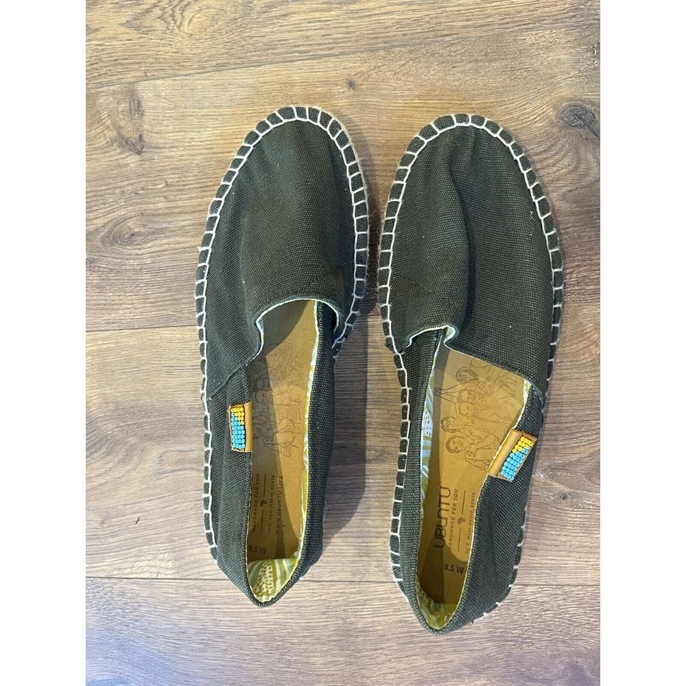 Handmade UBUNTU Shoes Women's Size 8.5 Canvas Flats